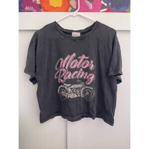 Urban Nation womens large motor racing crop top